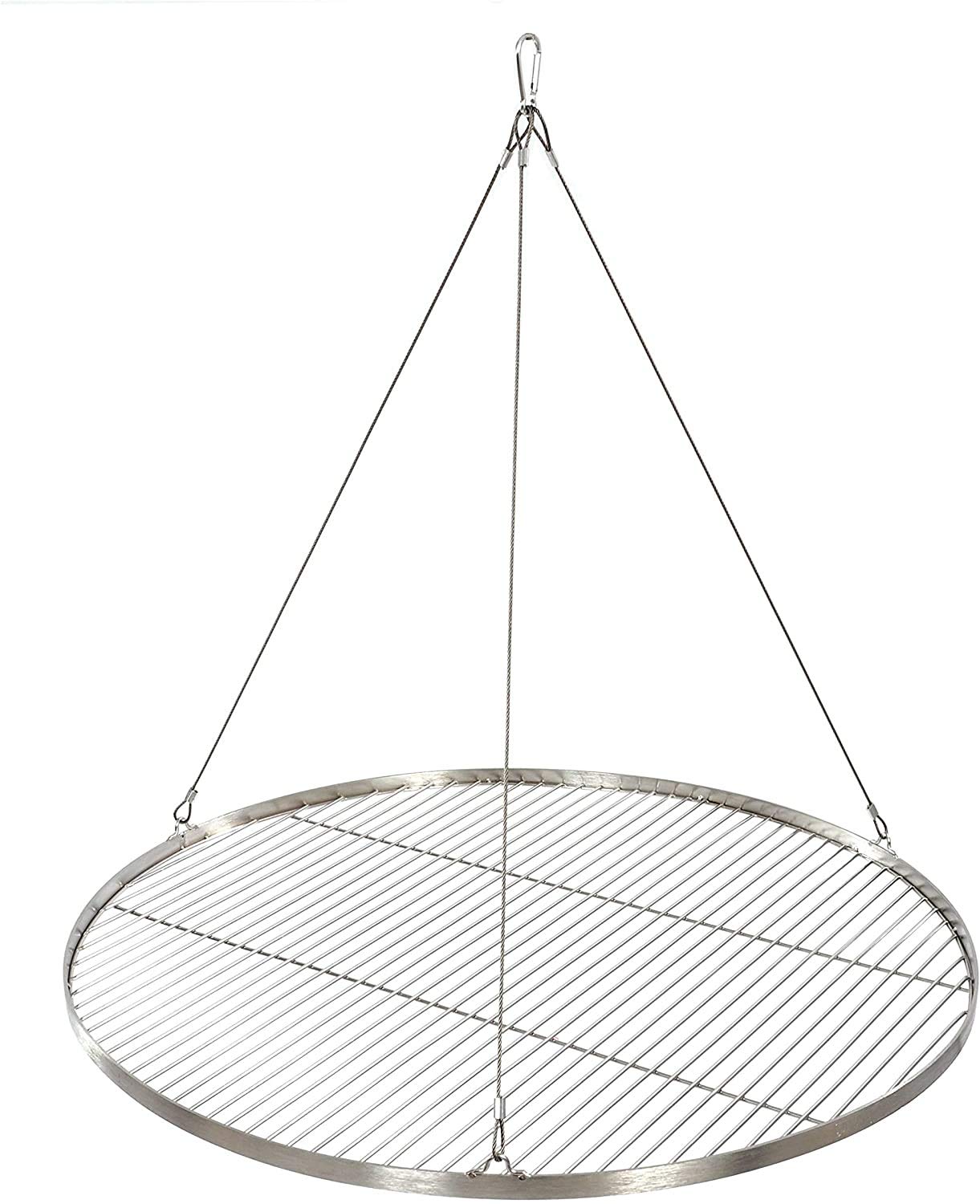 80 cm stainless steel grill grate for tripod swing grill BBQ grill. New with rope.
