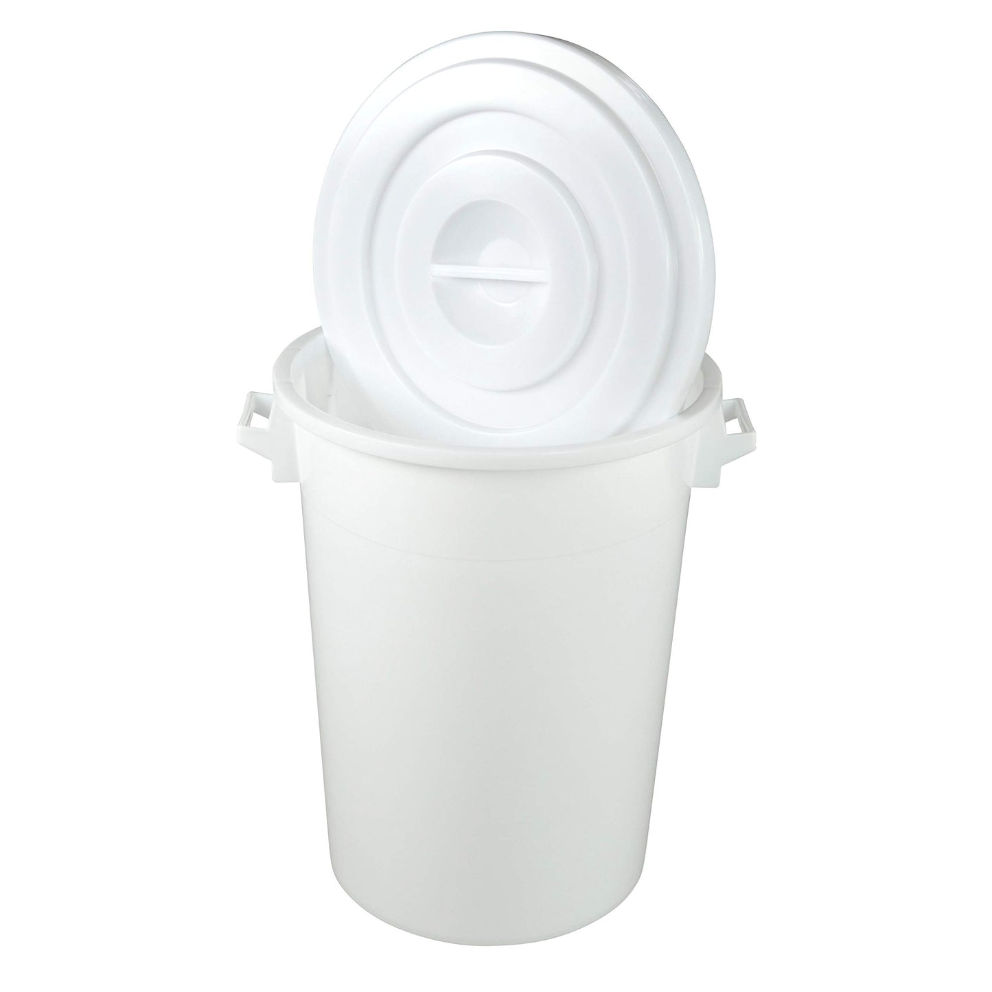 TOLEGANO 50L food-safe bucket with lid White Universal barrel Water drum Feed drum Barrel with lid Feed bucket Water tank 50L plastic bucket plastic barrel Horse Tub Storage Bucket
