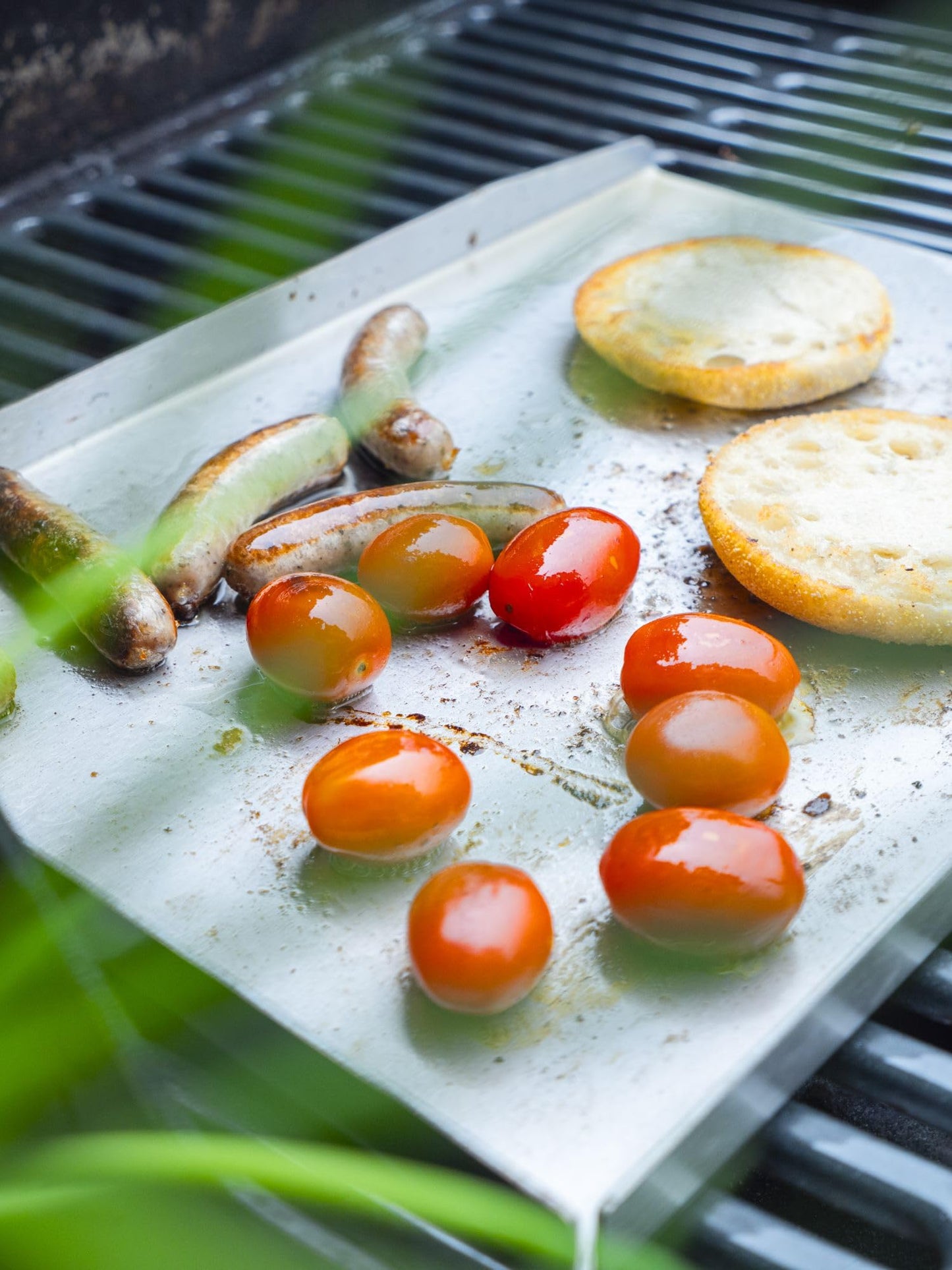 Steuber Plancha Plate 36 x 26 cm Stainless steel grill plate with edge, Teppanyaki grill plate for burgers, induction stove & charcoal grill.