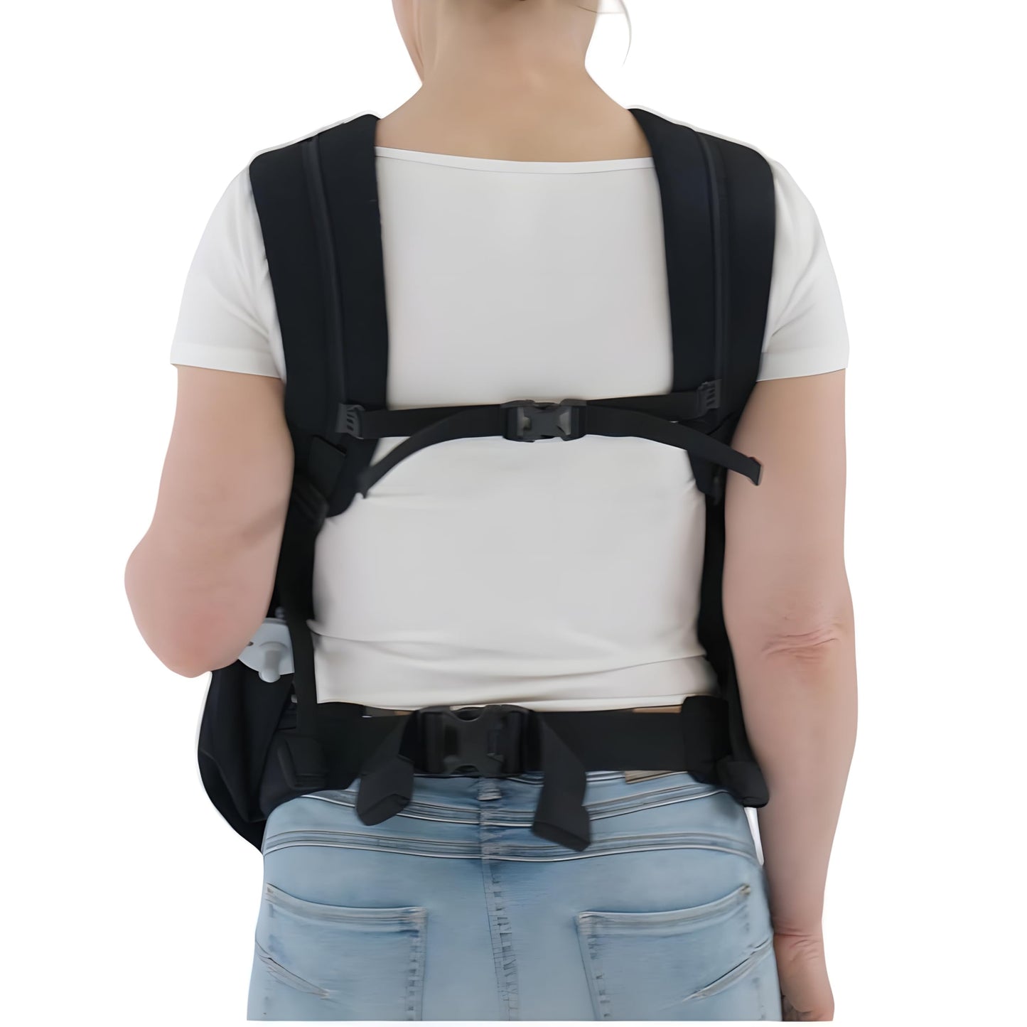 Weego TWIN - The original baby carrier for twins right after birth (from 1,800 grams) - easy to use, ergonomic, OEKO-TEX 100 - Model "Simply Black"