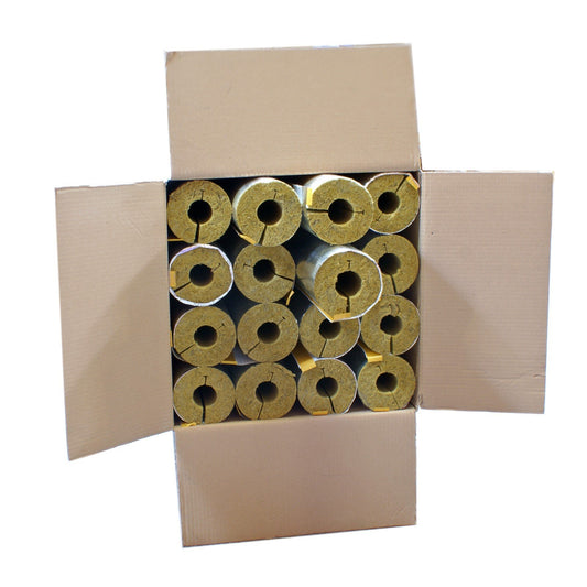 Austroflex 20m stone wool pipe shell with aluminum facing 28mm x 30mm pipe insulation