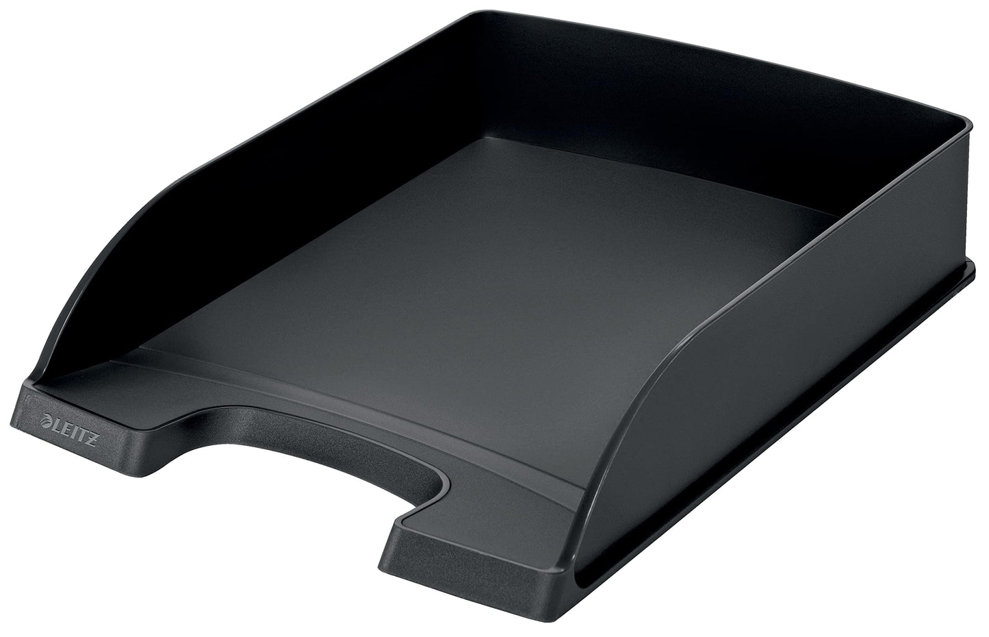 Leitz Set 2x Standard A4 Letter Tray + Letter Tray Drawer, Premium Quality Letter Tray, Stackable Desk Organizer, Compatible with Plus Series, Black, 52270095 + 52100095