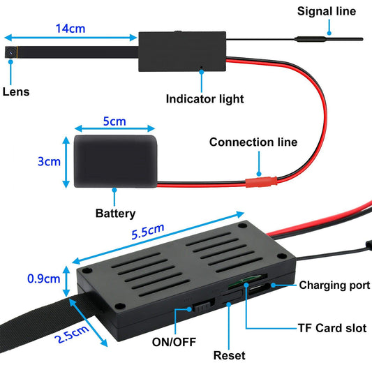 Amyway Mini Surveillance Camera 4K Small Security Cameras Motion Detection Video Camera for Home/Office/Apartments Security