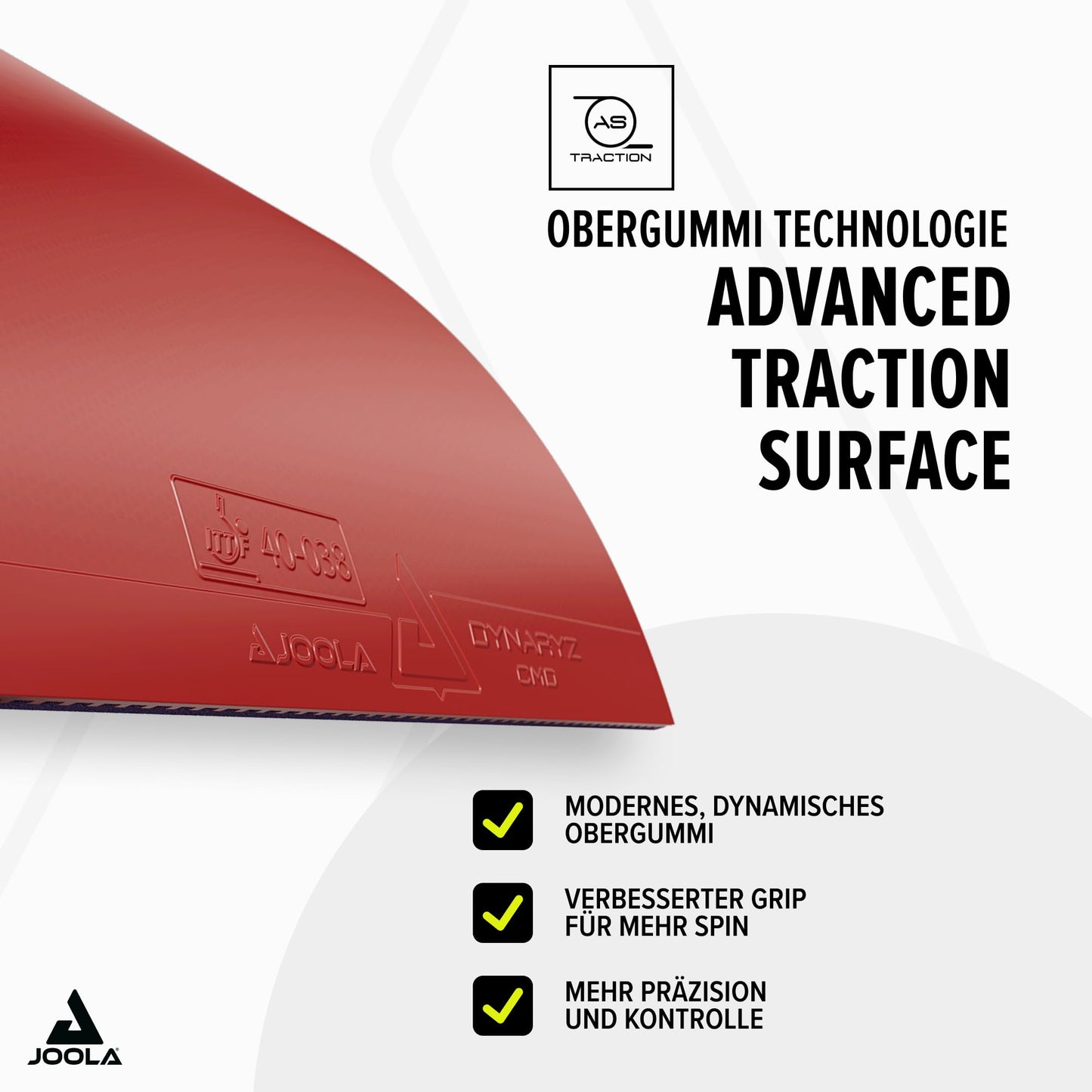 JOOLA rubber Dynaryz CMD, red, 2.3 mm