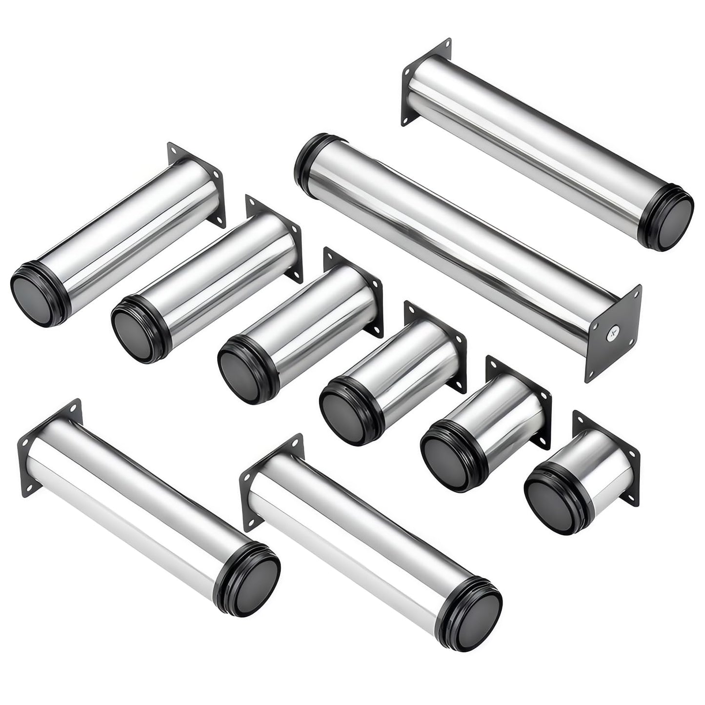 Qrity 4X Table Leg, Furniture Feet, Adjustable 350mm Furniture Legs for Tables, Desks, DIY Furniture, Sofas, Cabinets, etc.