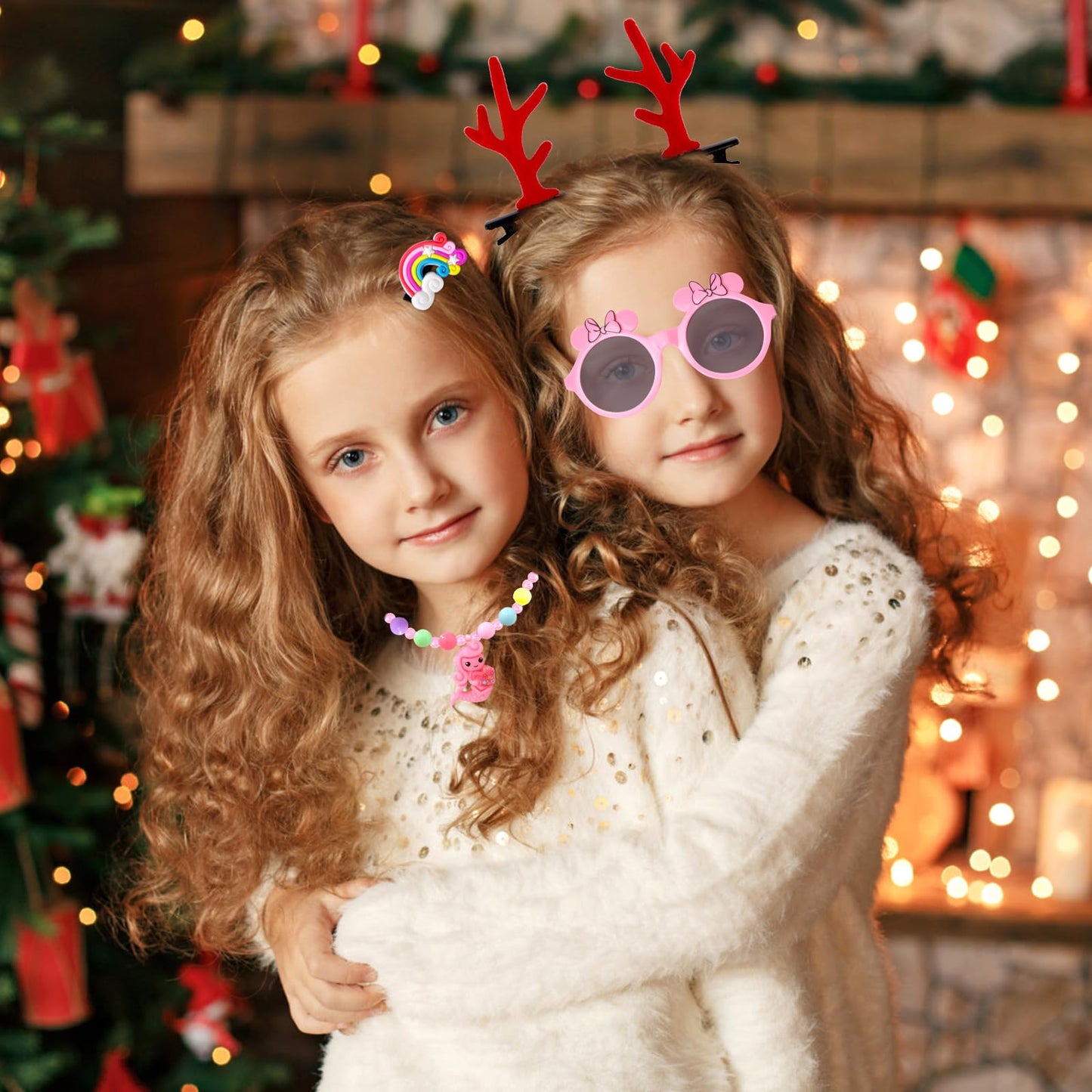 Advent calendar 2025 for children girls, 24 days Christmas countdown gift jewelry advent calendar including toys and hair accessories, gifts for girls