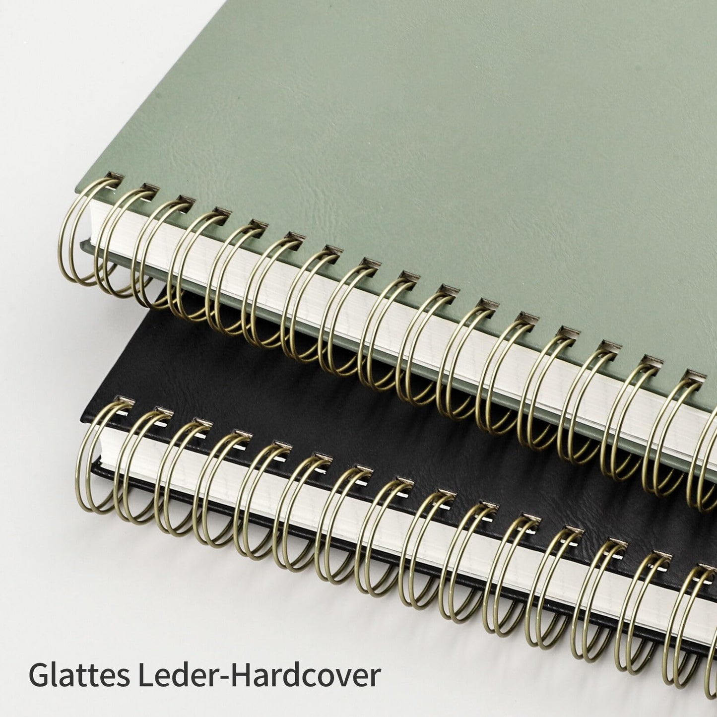RETTACY B5 Dotted Notebook, Bullet Dot Journal with 100gsm Thick Paper, 150 Sheets, for Office and School, Leather Cover, Light Green, 17.6cm x 25cm