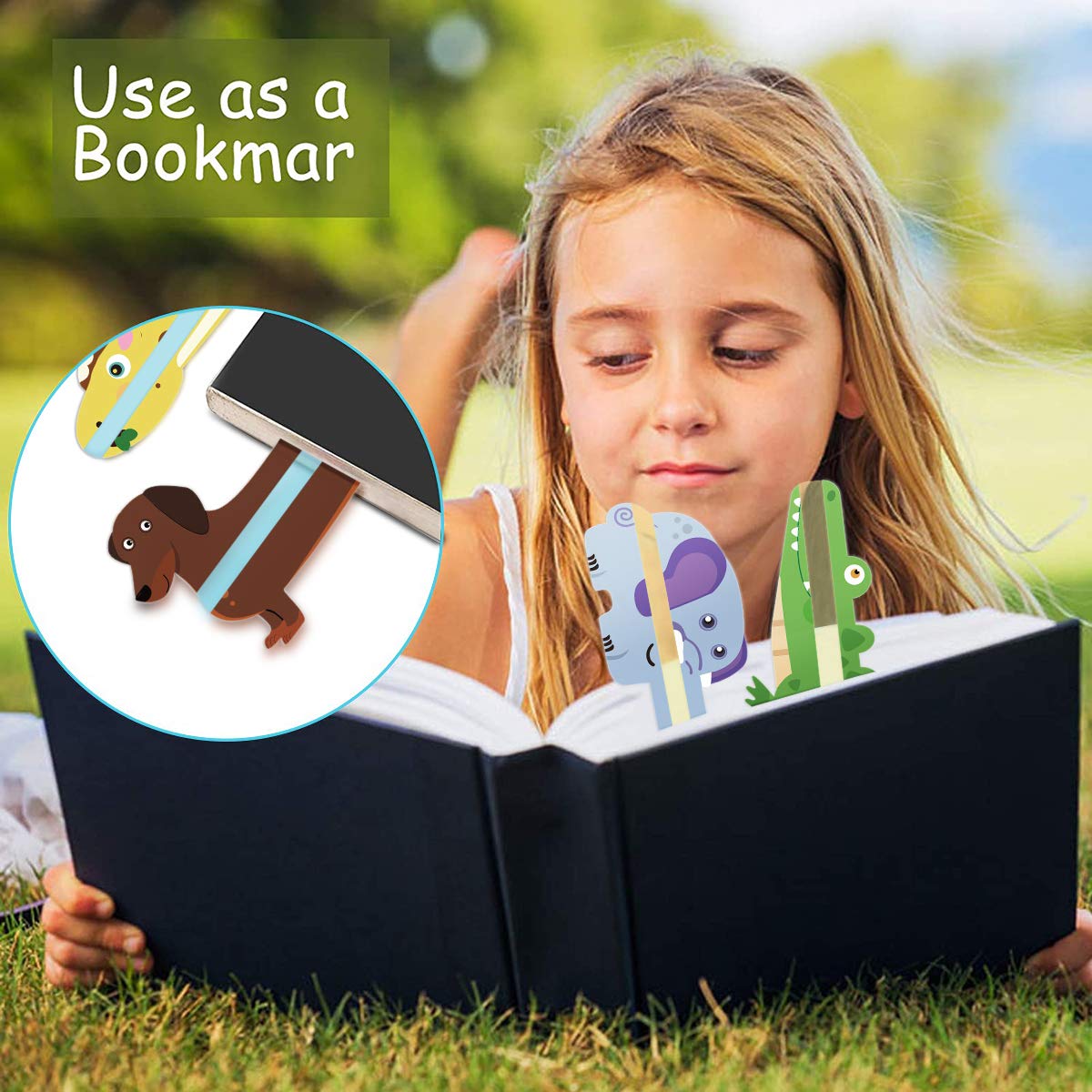 PAPERKIDDO guided reading strips, animal-shaped highlight bookmarks assist in reducing visual stress, reading rulers for kids, teachers, and dyslexics.
