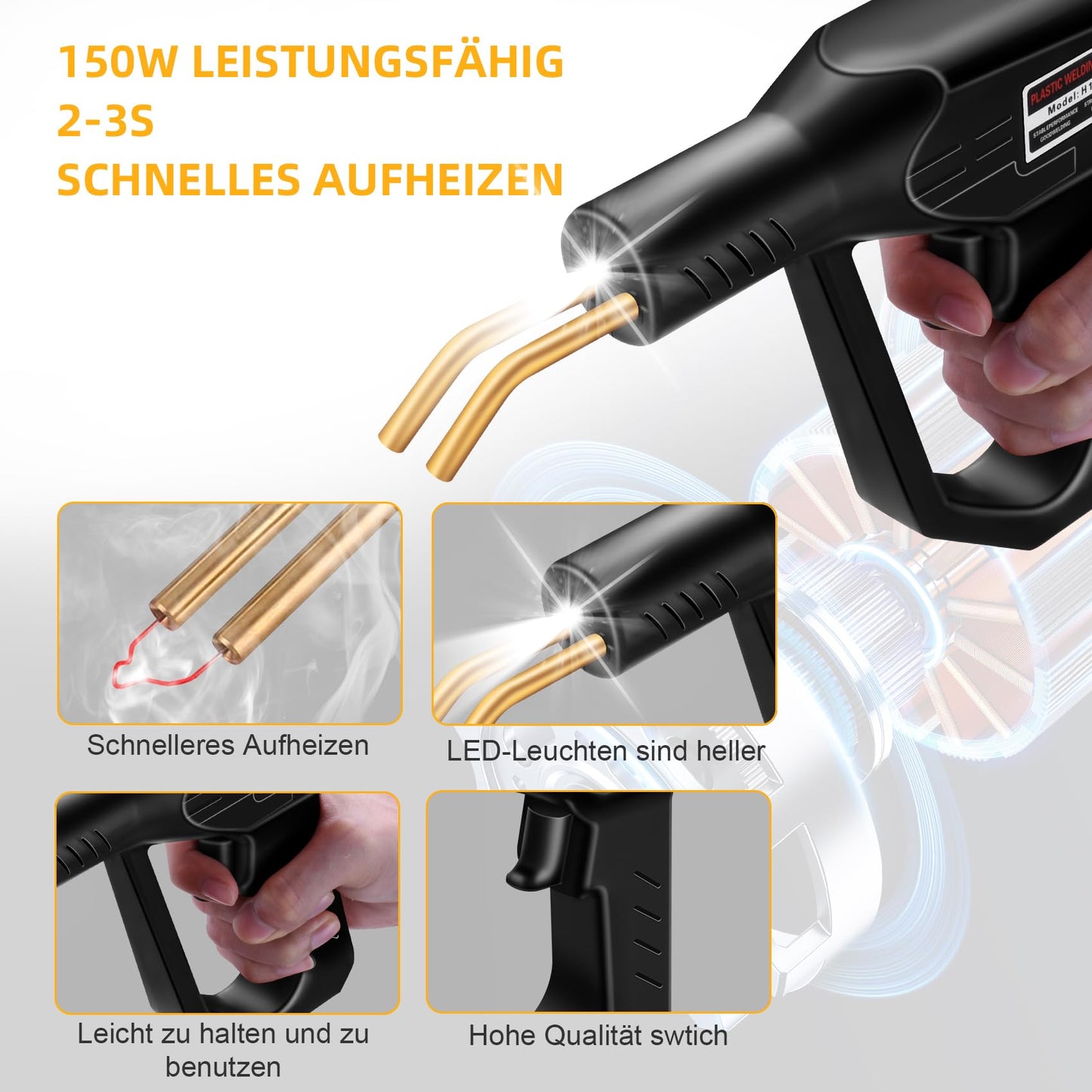 Plastic Welding Machine - 150W Plastic Welding Tool Plastic Repair Kit 821PCS, Plastic Welder, Plastic Welding, Welder for Car Bumpers/Parts/Kayaks/Canoes