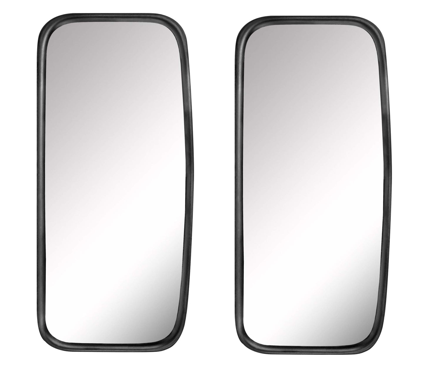 2x universal 42 x 20 cm size truck, van, or bus mirrors with flexible mounting set.
