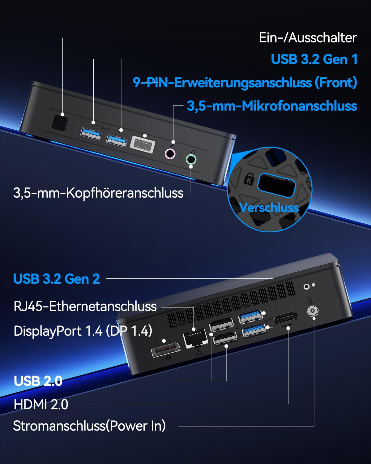 GEEKOM Mini PC Air12 Lite with Intel N150 (upgrade from N100), 16GB RAM + 512GB SSD Mini Desktop Computer W-11 Ready for Use | 6×USB & 9-PIN Ports | Dual-Display 4K@60 Hz for Home, Office & School