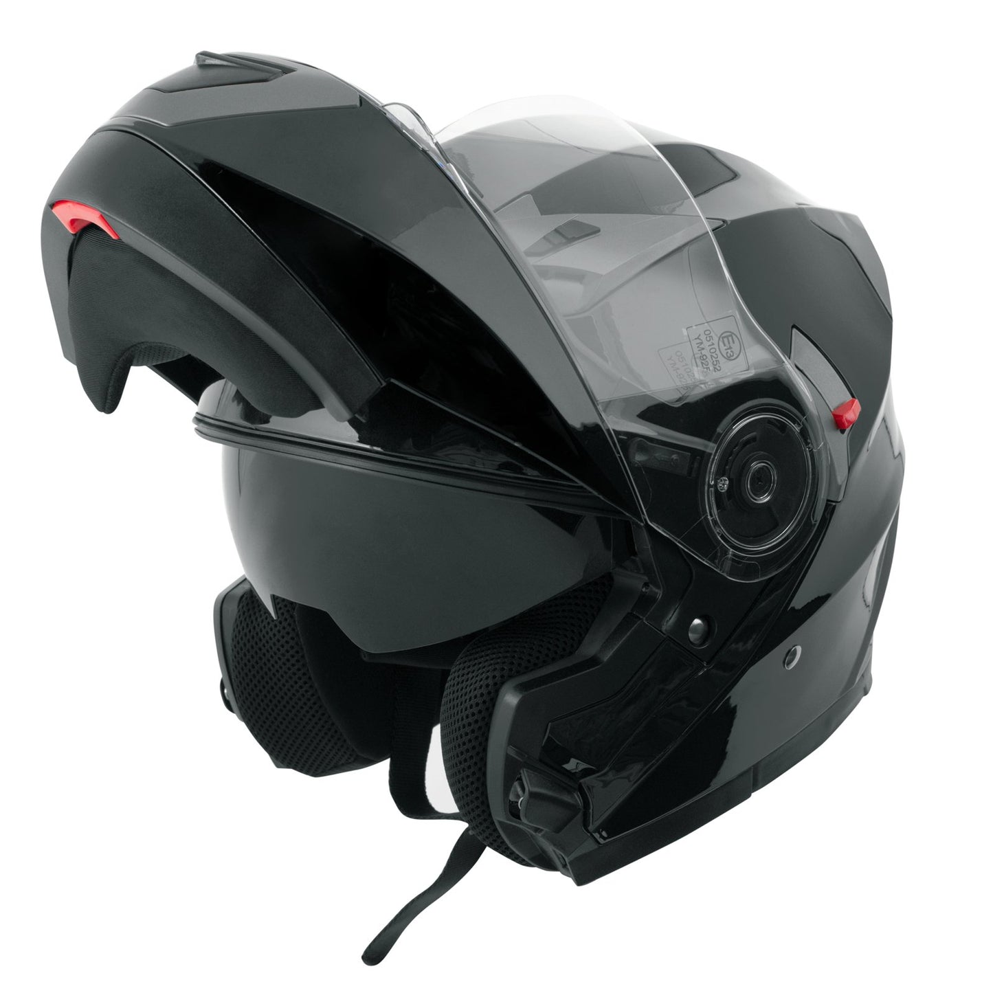 Helmet Flip-up helmet Inner sun visor Motorcycle helmet Modular Black M
