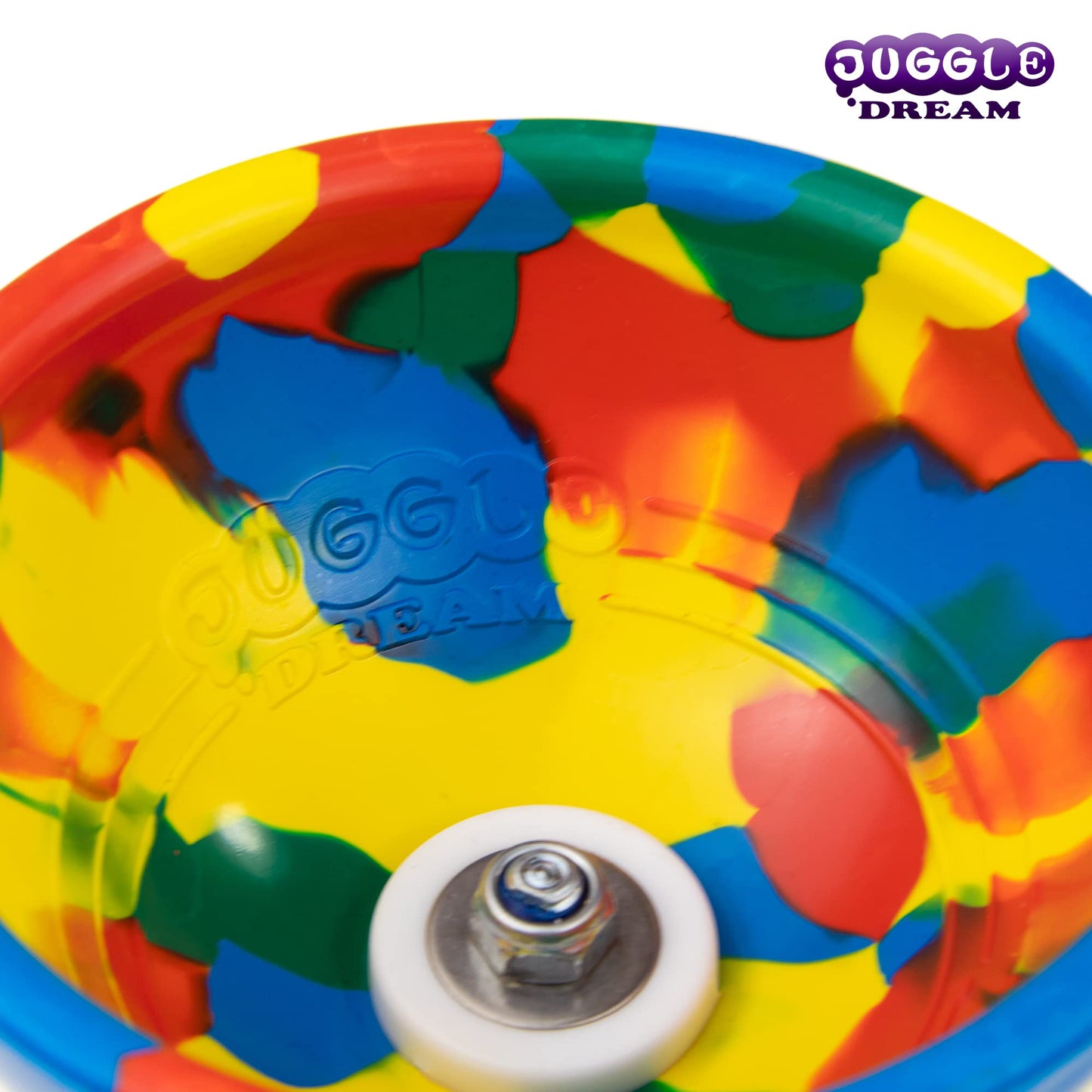Juggle Dream Jester Diabolo Set - ball bearing axle professional diabolo with aluminum handsticks and online learning video - juggling toy (multicolor)