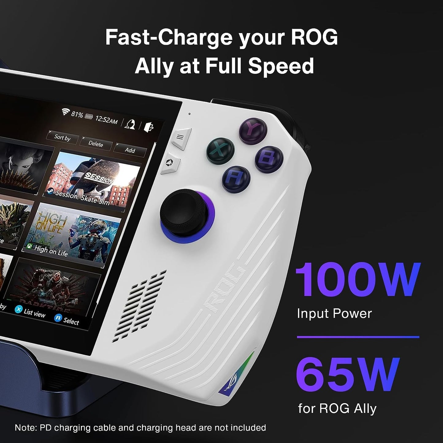 iVANKY 8-in-1 ROG Ally X Dock with HDMI 2.1 4K@144Hz, 1Gbps Ethernet, 3*USB-A 3.0, 100W USB-C charging, Docking Station compatible with ASUS ROG Alloy X/Lenovo Legion go/Valve Steam Deck OLED/MSI Claw