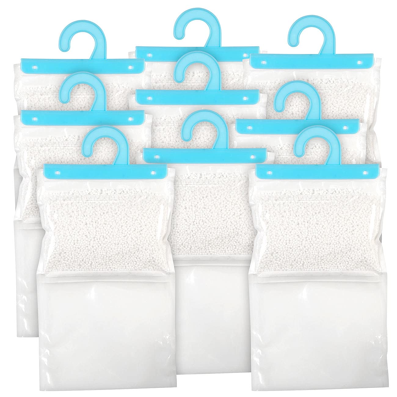 Sichler Home Appliances Dehumidifier: 9-piece XXL wardrobe dehumidifier set for hanging, each up to 1 l (wardrobe dehumidifier, air dehumidifier wardrobe, dehumidifier)