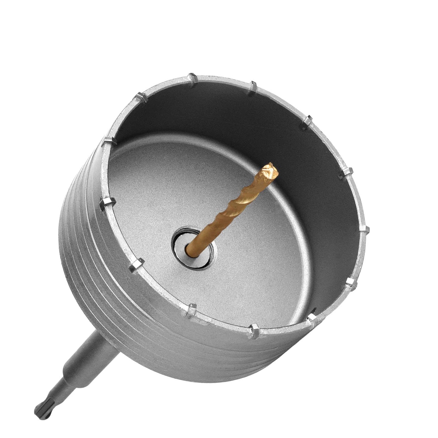 120mm SDS Plus core drill set, M22 thread SDS plus adapter 220mm, and pilot drill 8x110mm. Hole saw drill for masonry natural stones sandstones artificial stones concrete marble (120mm).