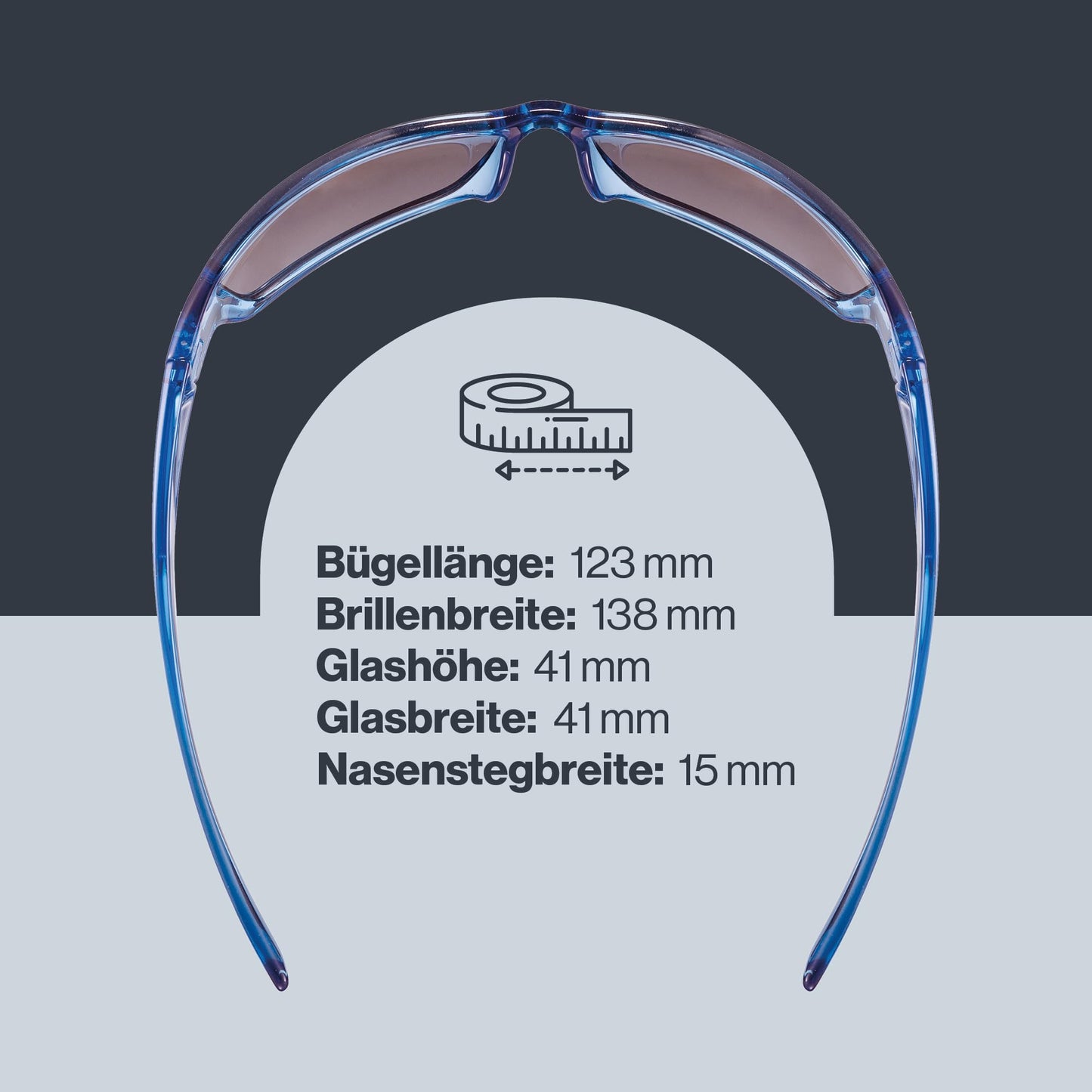 uvex sportstyle 230 - Sport sunglasses for men and women - strong protection against sunlight - 100% UVA, B, C protection - clear blue/mirror blue - one size