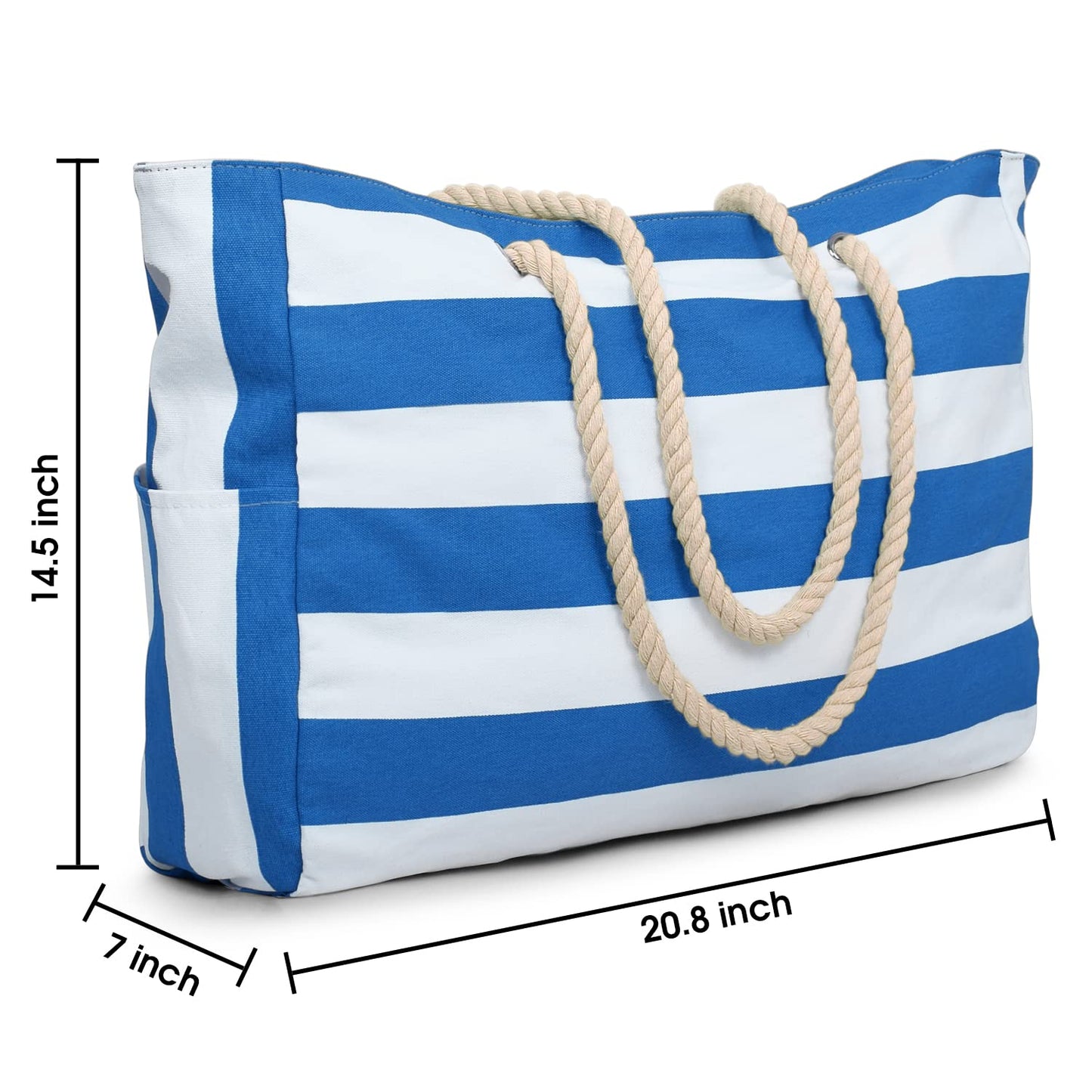 oscaurt beach bags for women, Large Waterproof Beach Bag with Zipper Beach Bags Waterproof Sandproof Swim Pool Bag Large Tote