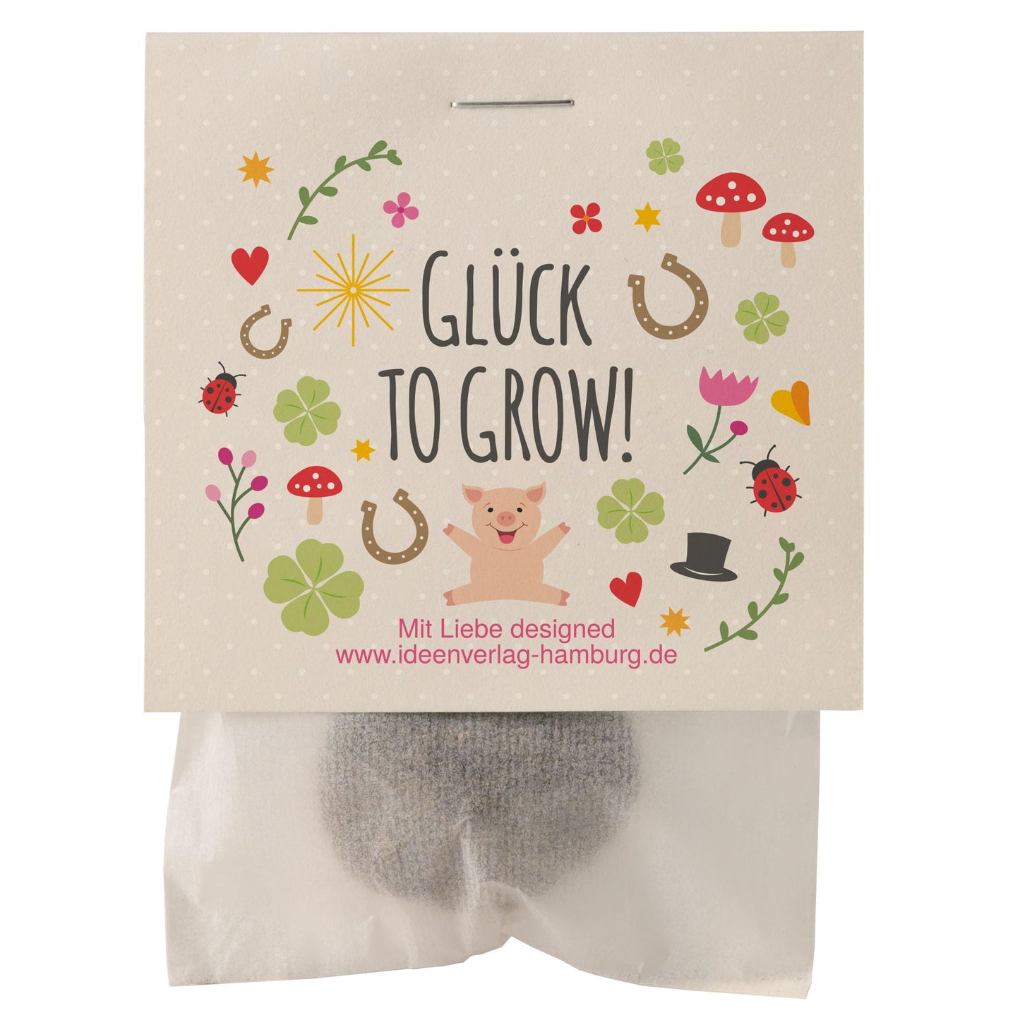 10x "Good luck to grow" seed bombs/lucky charms/small gifts for colleagues, guests & friends - Seed bomb party favor - Children's thank you gifts - Party favors