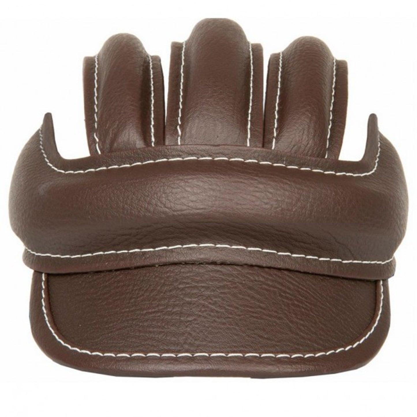 Onogal 3486 Retro Leather Bike Helmet, Standard Size for Adults, Brown