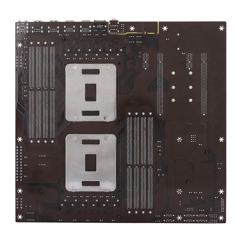 Tonysa X99 Dual Server Motherboard, backside 4 USB3.0 Gigabit network card 8 memory slot motherboard Support 4th gen 8*DDR4 DIMM 3000/2666/2400/2133MHz Server Motherboard for computer.