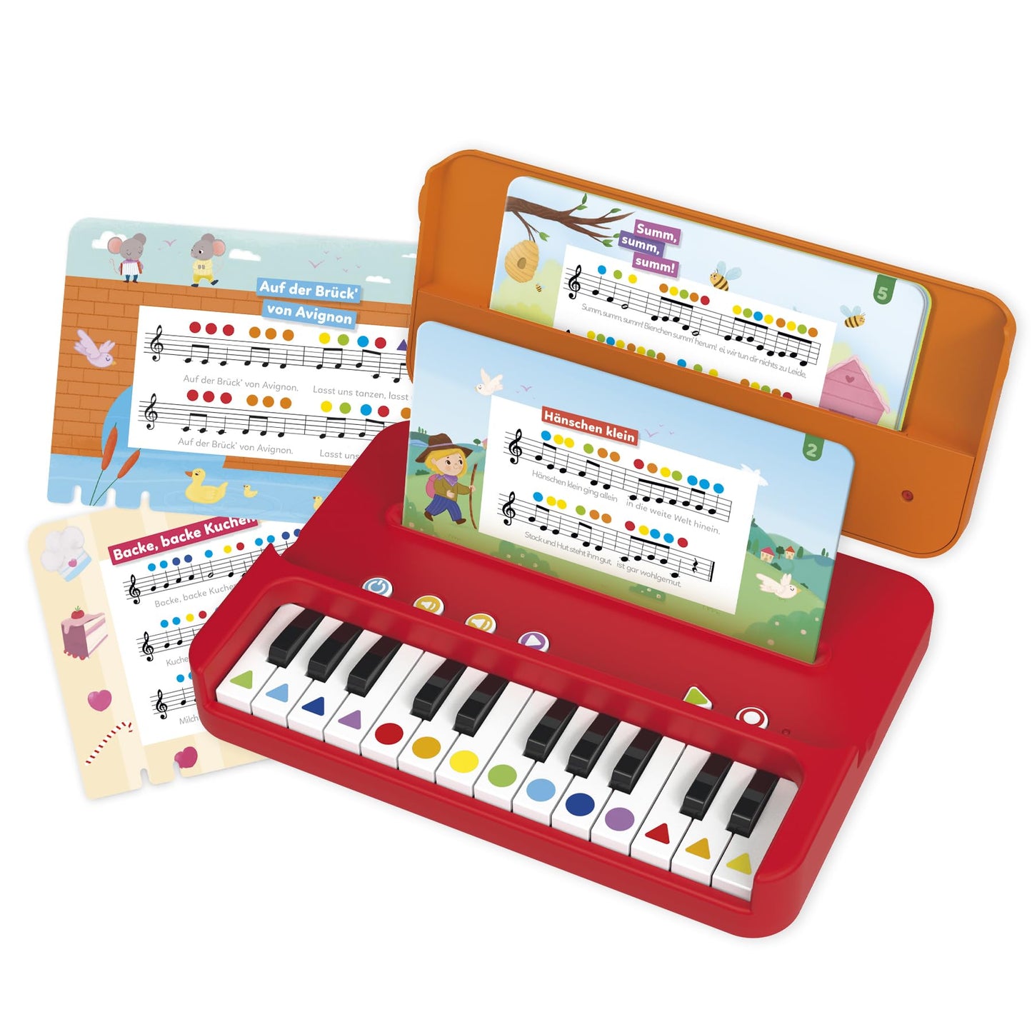 I am learning music - Music learning games for children - Learn notes and record melodies - Includes 12 sheets with popular children's songs & handy carrying case - For children ages 5 and up.