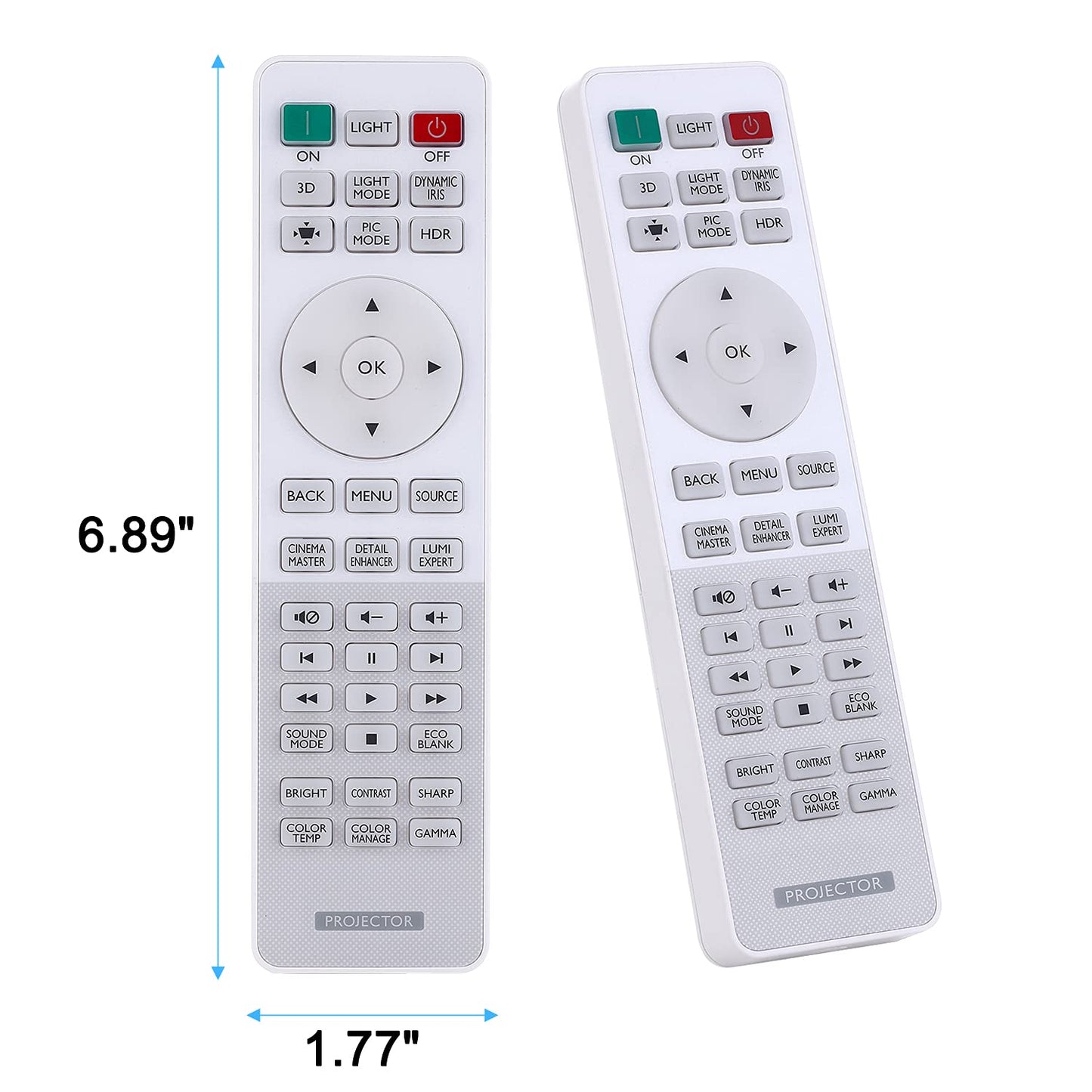 Aimdio RCV012 RCV015 remote control for BenQ W1090 TH683 W1070+ W2000 W2000+ W1110 HT1075 HT1085ST HT2150ST HT2050 MH684 TH670 W1075 W1080ST+ W1120 W3000 HT2550 W1700 TK800M projector.