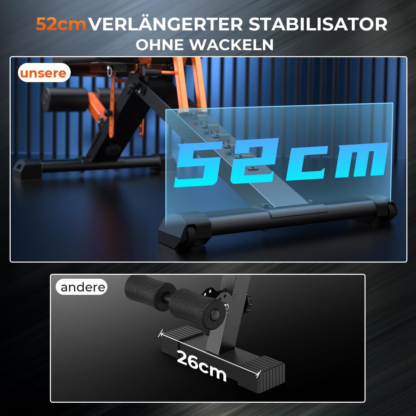 400KG folding weight bench - Bonvork adjustable training bench made of 80*40MM sturdy steel, incline bench for home gym, flat decline bench press for full body workout.