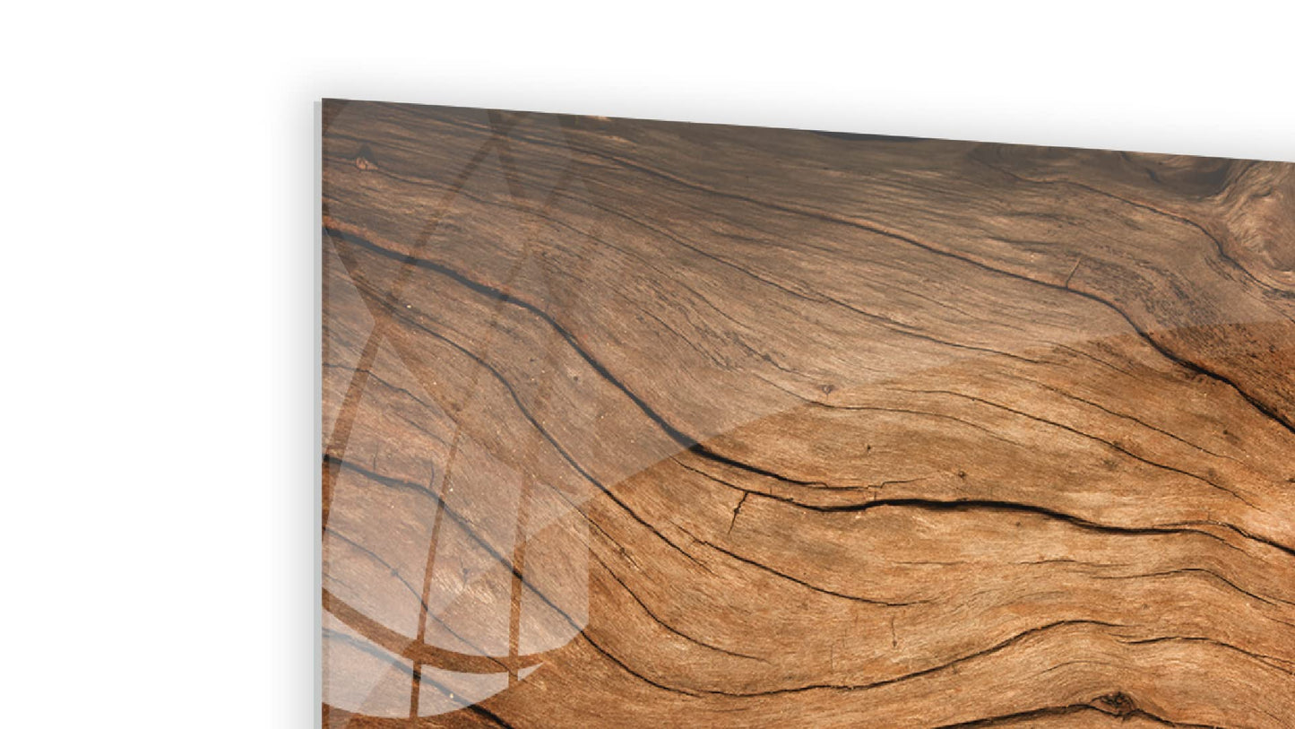 ALLboards glass magnetic board OLD WOOD CRACKED WOOD 90x60cm glass memo board glass board with design magnetic wall for writing magnetic board wall decoration wall art