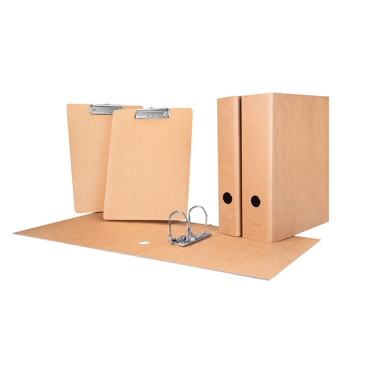 Falcon 10 Pack Vegan Folder Pure Nature. Made in Germany. 8cm wide DIN A4 Brown file folder office folder cardboard folder slot folder