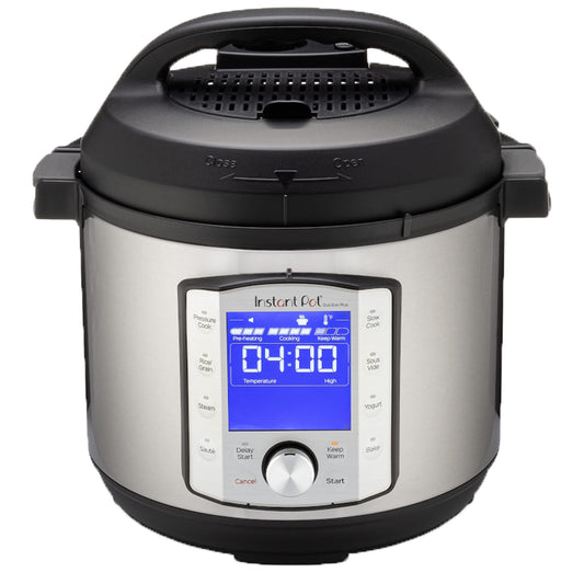 Instant Pot DUO EVO PLUS 7.6L Electric Pressure Cooker. 10-in-1 functions: Sterilizer, Slow Cooker, Rice Cooker, Steamer