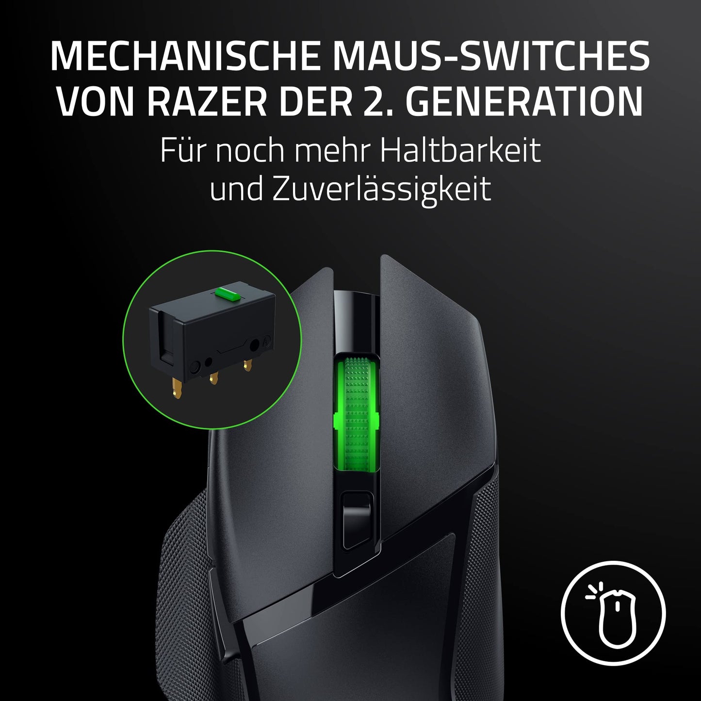 Razer Basilisk V3 X HyperSpeed - Wireless Gaming Mouse (Iconic Ergonomic Shape with 9 Customizable Controls, HyperSpeed Wireless, 5G Advanced 18K Optical Sensor, Chroma RGB) Black