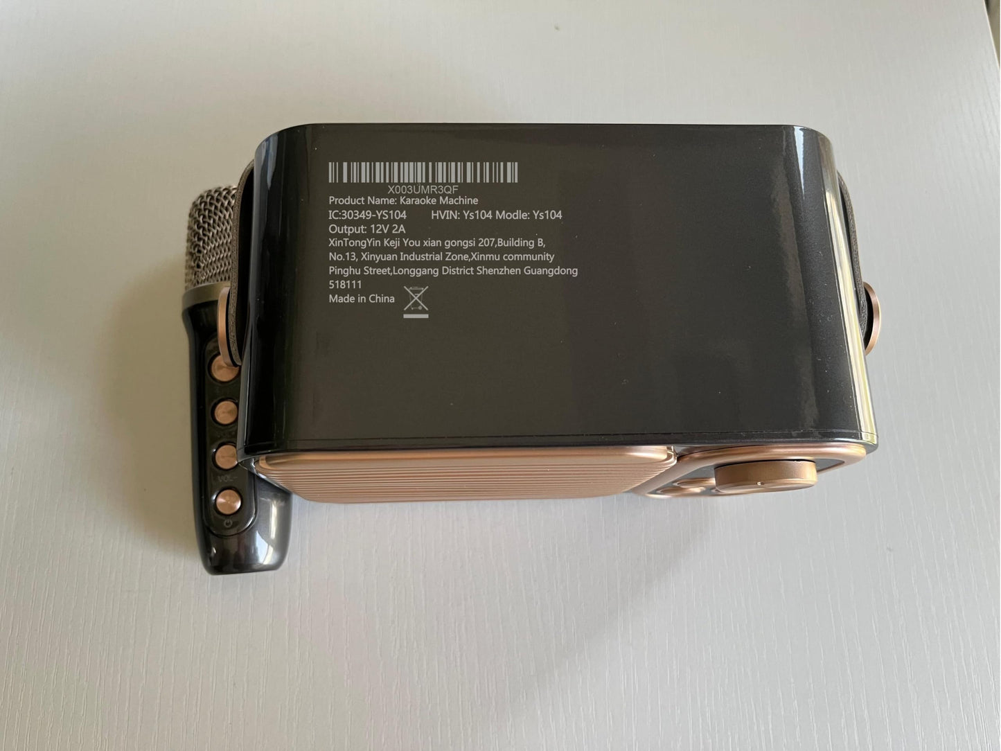 ALPOWL Karaoke Machine for adults and kids, karaoke system with one-click to cancel the original sound, PA speaker system and one UHF wireless microphone for home party, outdoor/indoor.