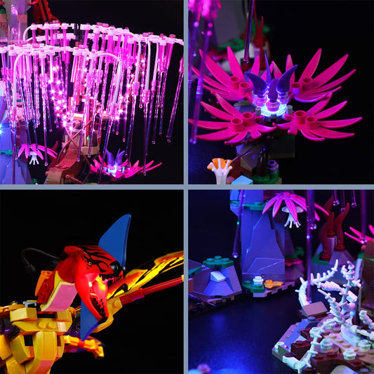 LED light set compatible with Lego Avatar Toruk Makto and the Tree of Souls, remote control decoration lighting set for set 75574 Avatar Toruk Makto and the Tree of Souls (No model)
