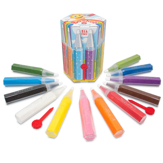 Sabbiarelli Sand-it For Fun - Box of fantastic worlds, set of creative sand coloring crafts, hands-on activities, perfect gift idea for kids 5+ for birthdays or Christmas.