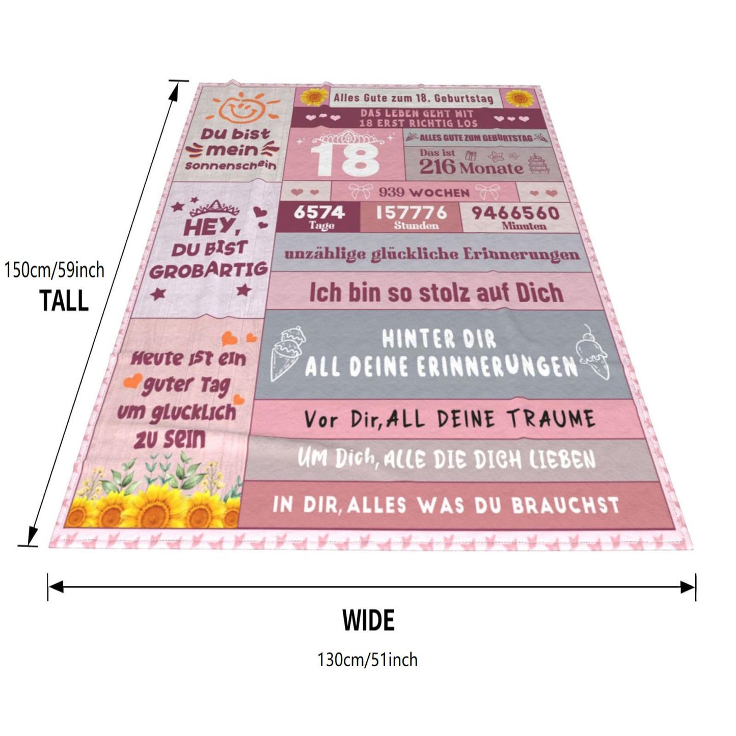 18th birthday girl gifts, 18th birthday girl gift ideas, gifts for 18th birthday girl, gifts for 18 year old daughter sister girlfriend, Fluffy throw blanket 130x150cm