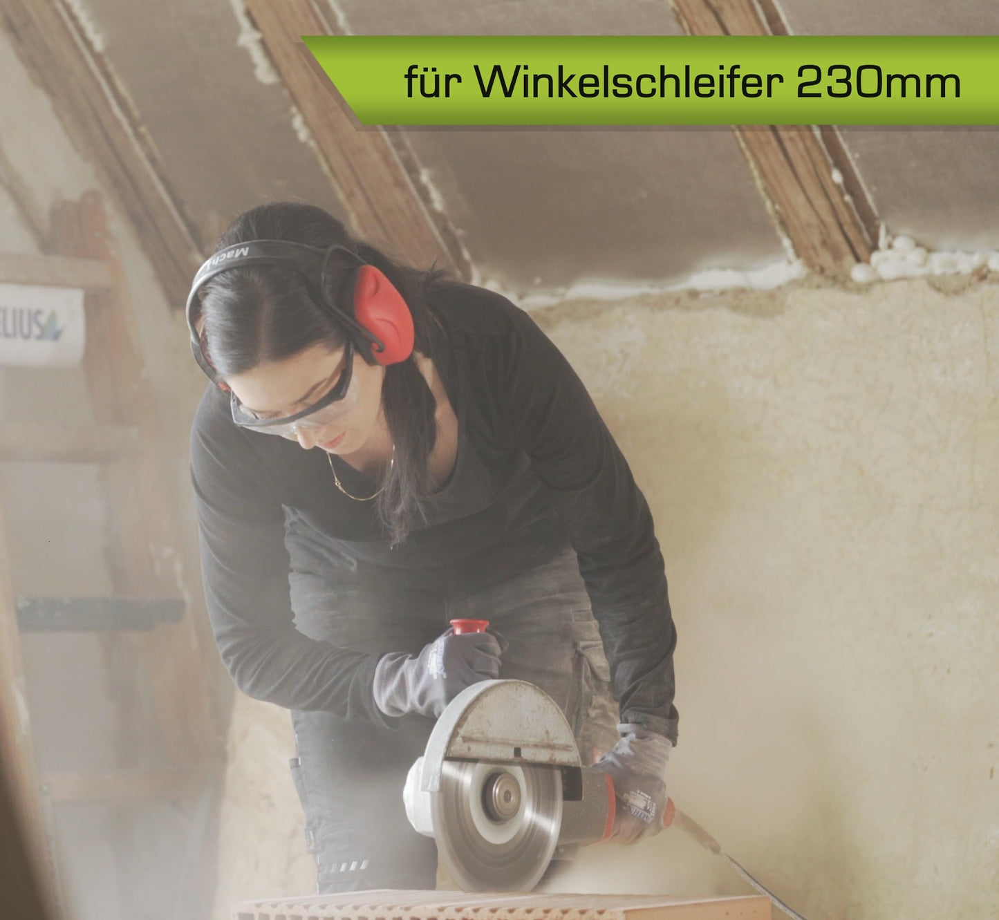 2x Professional Diamond Disc 230mm for stone, concrete, granite, bricks, and more. Diamond cutting disc with high cutting performance | rendech® brand quality.