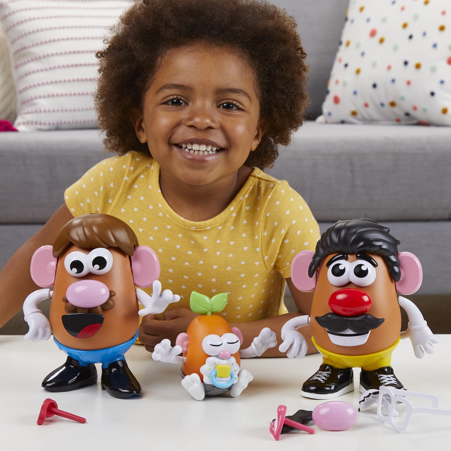 Potato Head My Little Pony Family, toy for kids ages 2+, 45 pieces for fun potato head family.