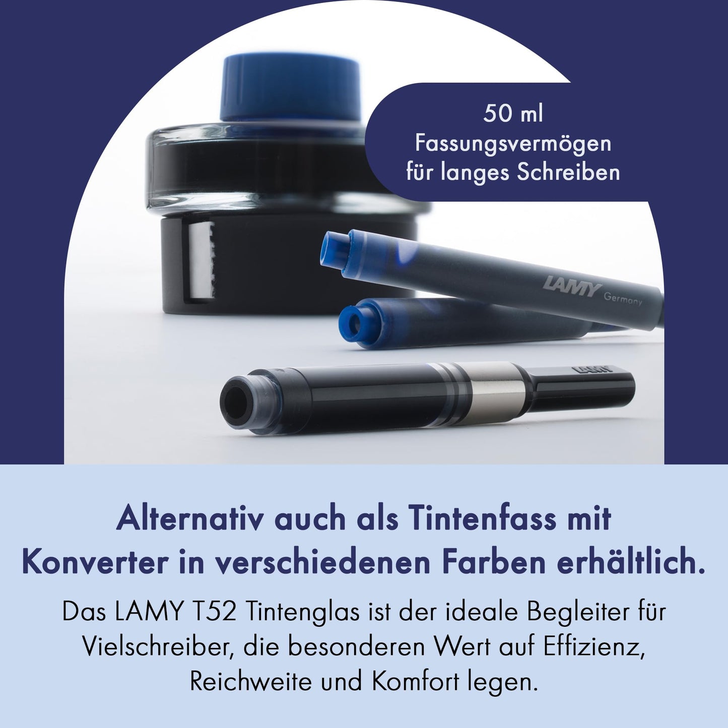 LAMY T10 10-pack ink cartridges with high ink capacity - suitable for all Lamy cartridge fountain pen models - contents 1.25ml per cartridge - 5 pieces per pack - ink color red
