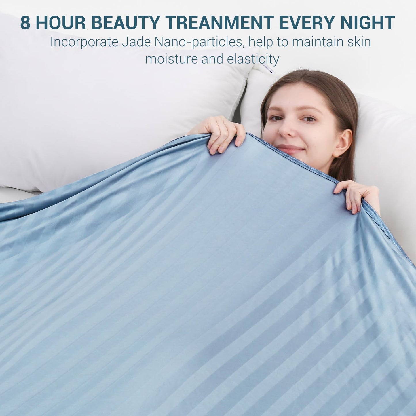 Elegear Cooling Blanket Summer Blanket - Japanese Arc-Chill 3.0 cooling fibers Q-Max>0.5 double-sided Self-cooling Blanket for Better Sleep Hypoallergenic and Breathable Soft Throw Blanket 150 x 200 cm