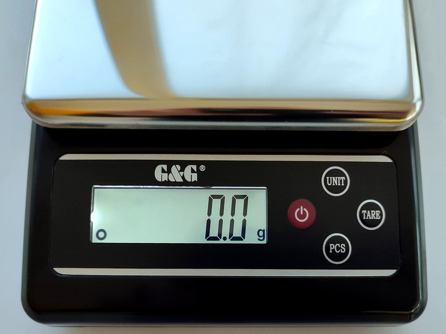 G&G KF-B kitchen scales, 6kg -3kg / 0.1g adjustable auto off, digital scale with power adapter and batteries (3kg / 0.1g (KF3000B))