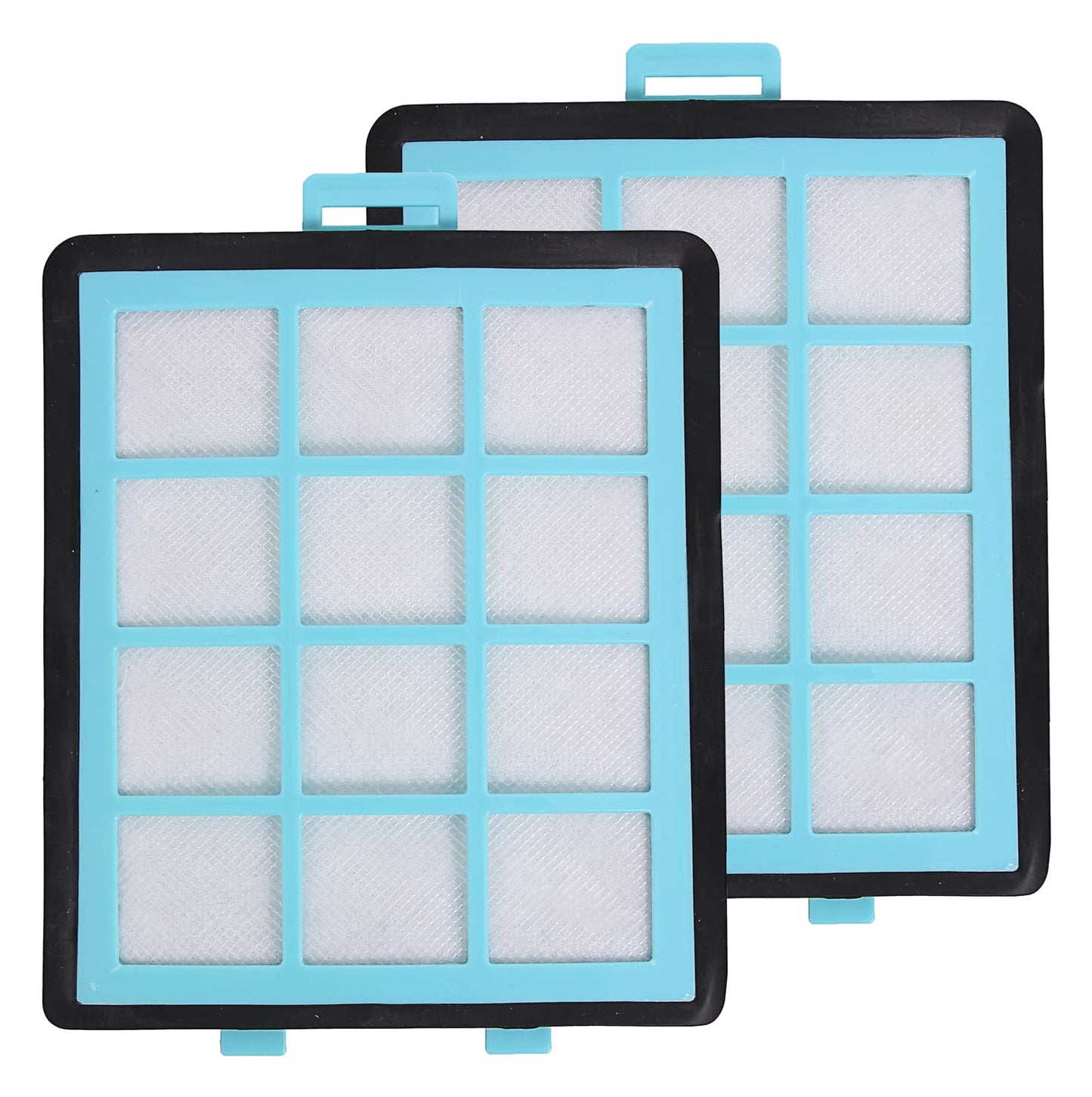 2-piece HEPA filter set compatible with Philips vacuum cleaners FC8766 and FC8769 | Replacement for Philips CRP745 01