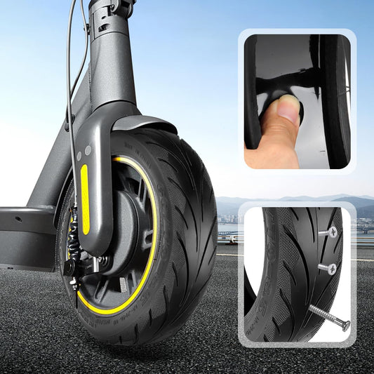 Prodroam 10-inch tire tubeless 60/70-6.5 for Segway Ninebot Max G30 G30D 2 G30E 2 G30P G30LP electric scooter replacement tire front rear with valve (self-repairing tire-1 PC)