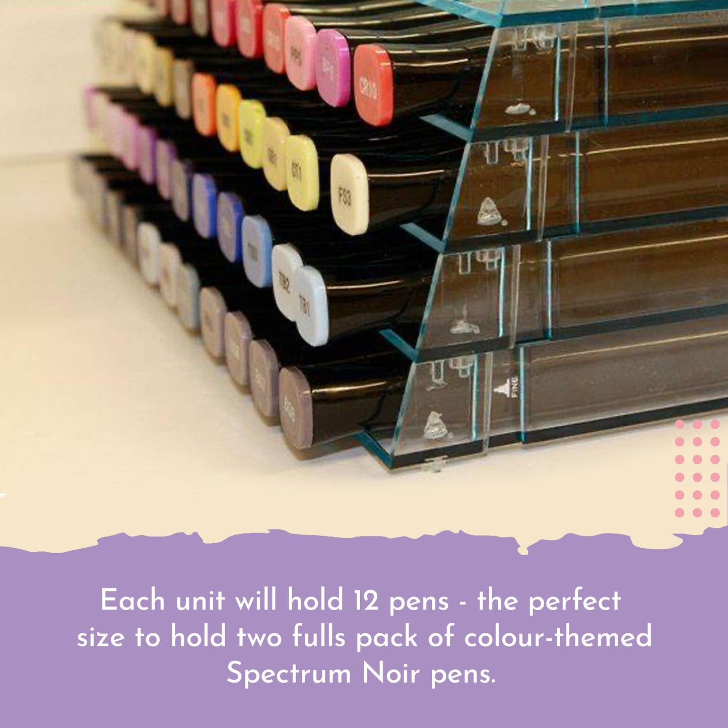 Spectrum Noir Companion - Ultimate storage containers for transparent pens - Original version, 6/Pack, PENSTO6