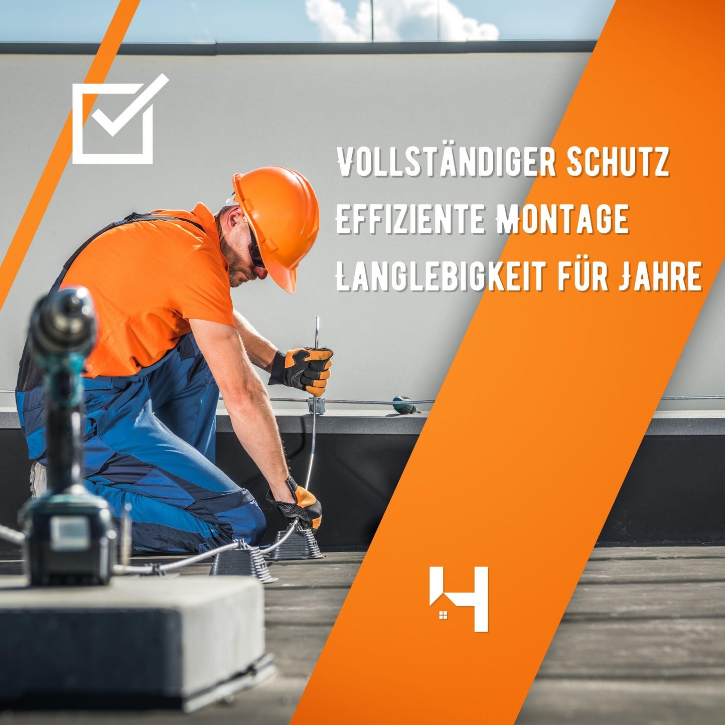 HouseHero® 40 meters round wire aluminum diameter 8mm I grounding wire I lightning protection AlMgSi - meter goods I lightweight and flexible.