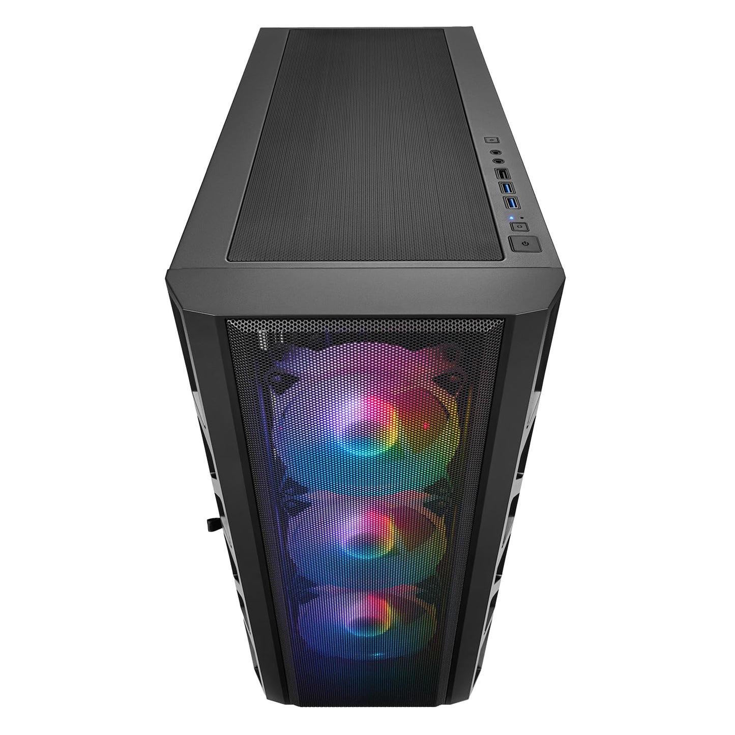 Gaming PC Ryzen 7 5700X 8X 4.6 GHz, 32 GB DDR4 RAM High Speed, 1TB M.2 SSD, RTX 5060 8GB, Win 11 Pro - Gamer PC for 1080P.
