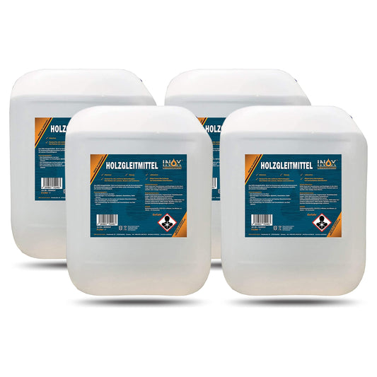 INOX® - High-yield wood lubricant 4 x 5L | Wood lubricant for planer, milling machine & table saw | Lubricant for woodworking | silicone-free wood lubricant