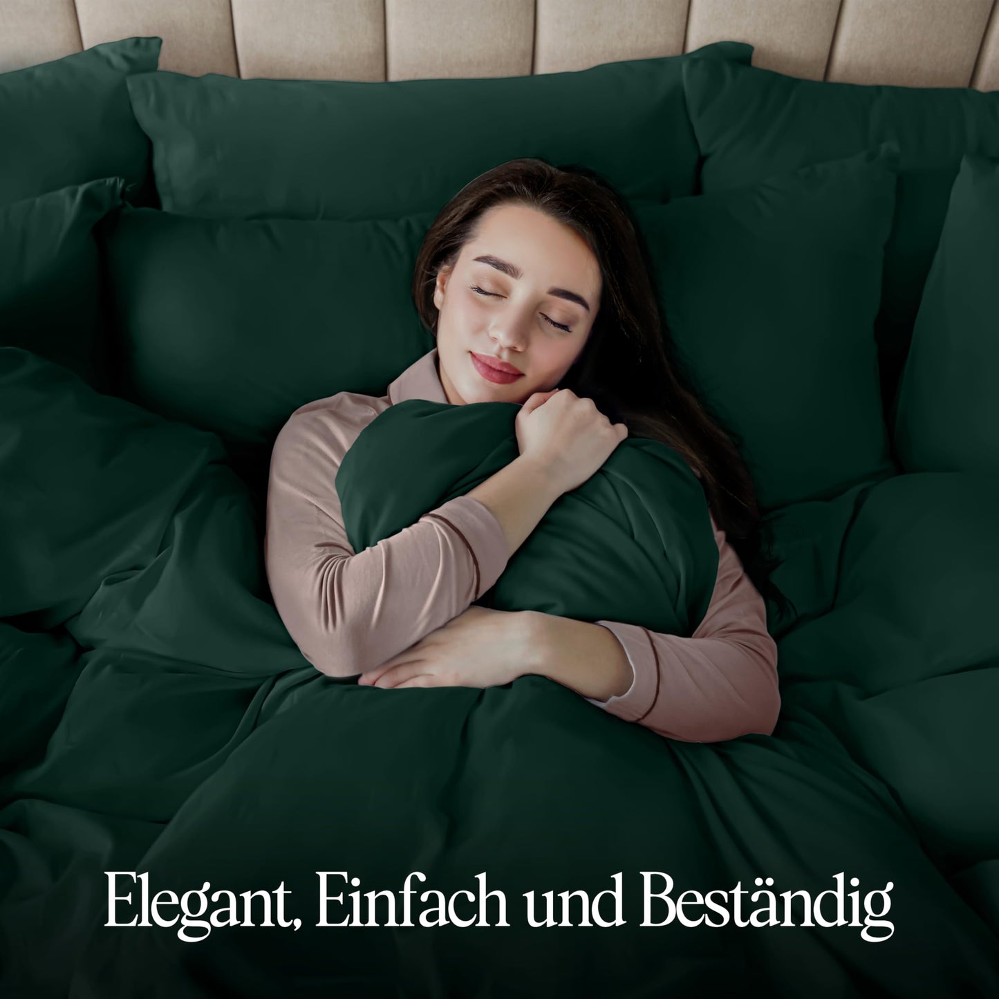 Utopia Bedding Bedding Set - Microfiber Duvet Cover 102x94 inches + 2 Pillow Shams 26x26 inches - Emerald