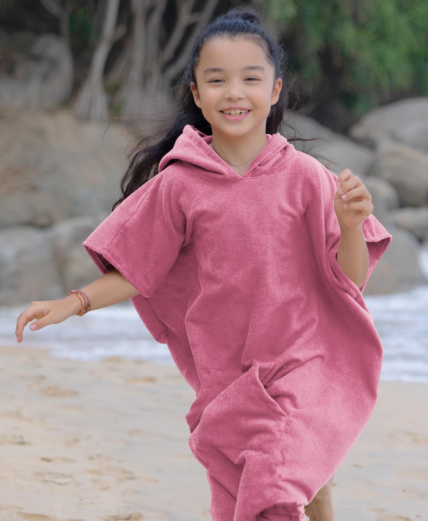 DiaryLook Kids Hooded Beach Poncho, Absorbent Towel Poncho for Boys and Girls, 2-5 years old, Ideal for Beach, Swimming, and Surfing.