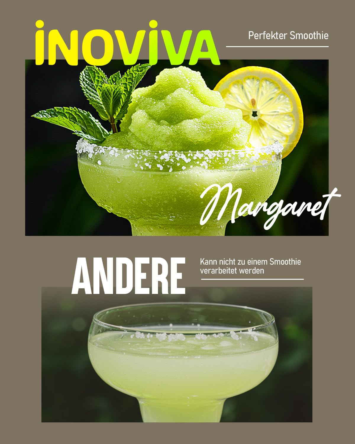 INOVIVA 2L Slush Machine, no ice needed, make slushies at home with self-cleaning, 5 preset modes, slushies, milkshakes, frappés & frozen cocktails (Updated)